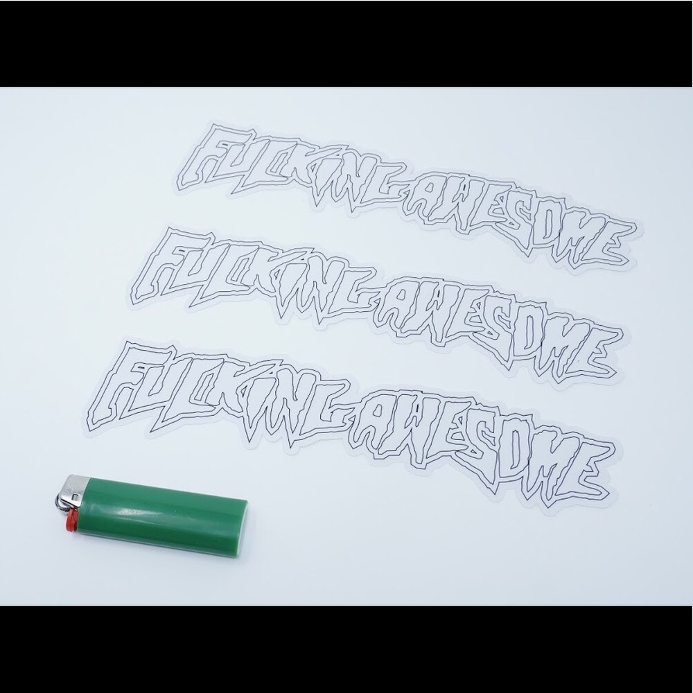 Fucking Awesome Sticker (single) Black Outline